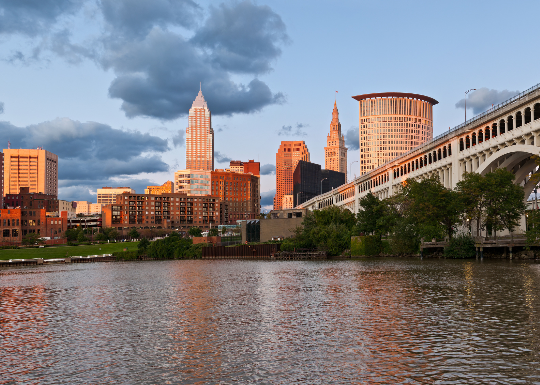 Cleveland skyline.