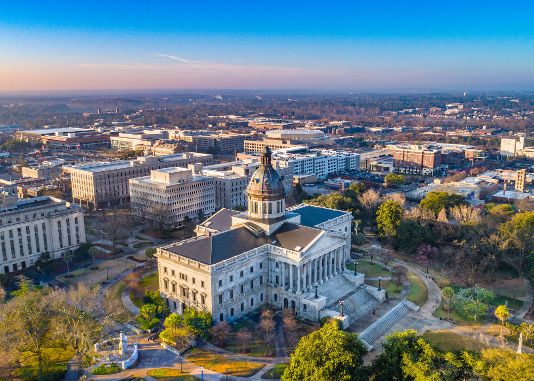 Aerial view Columbia.