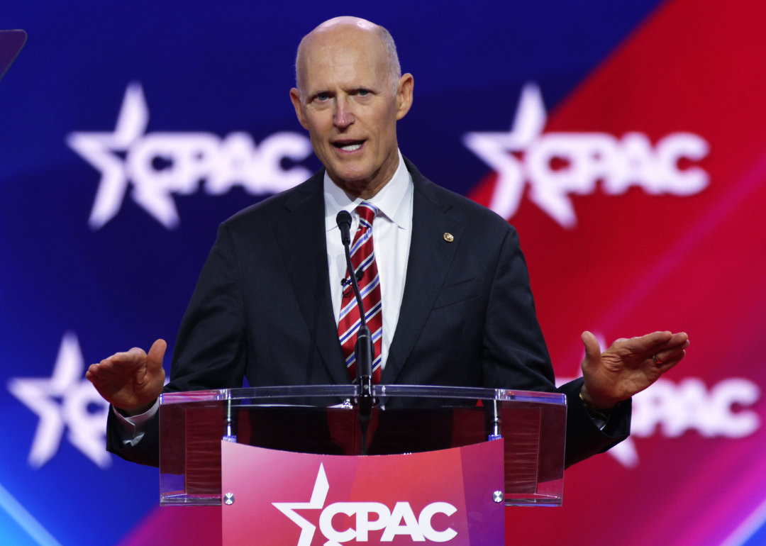 Senator Rick Scott speaks at CPAC.