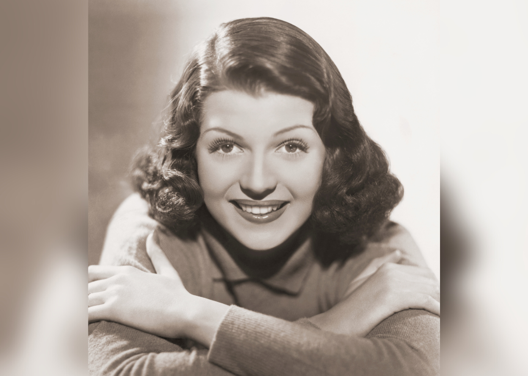 Early publicity portrait of Rita Hayworth.