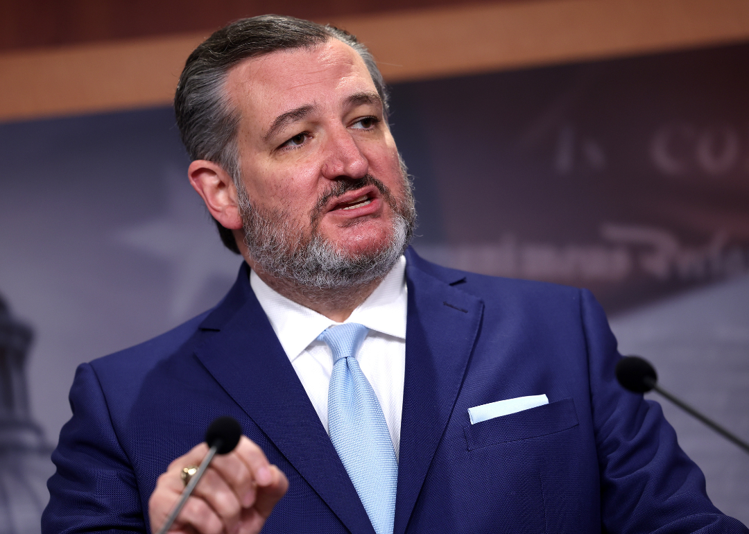 Senator Ted Cruz speaks at a press conference.