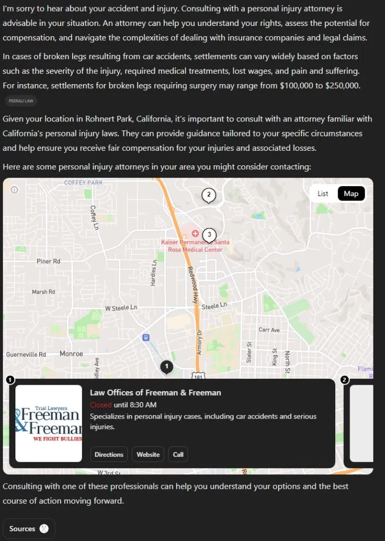 An example of a third attempt at SearchGPT.