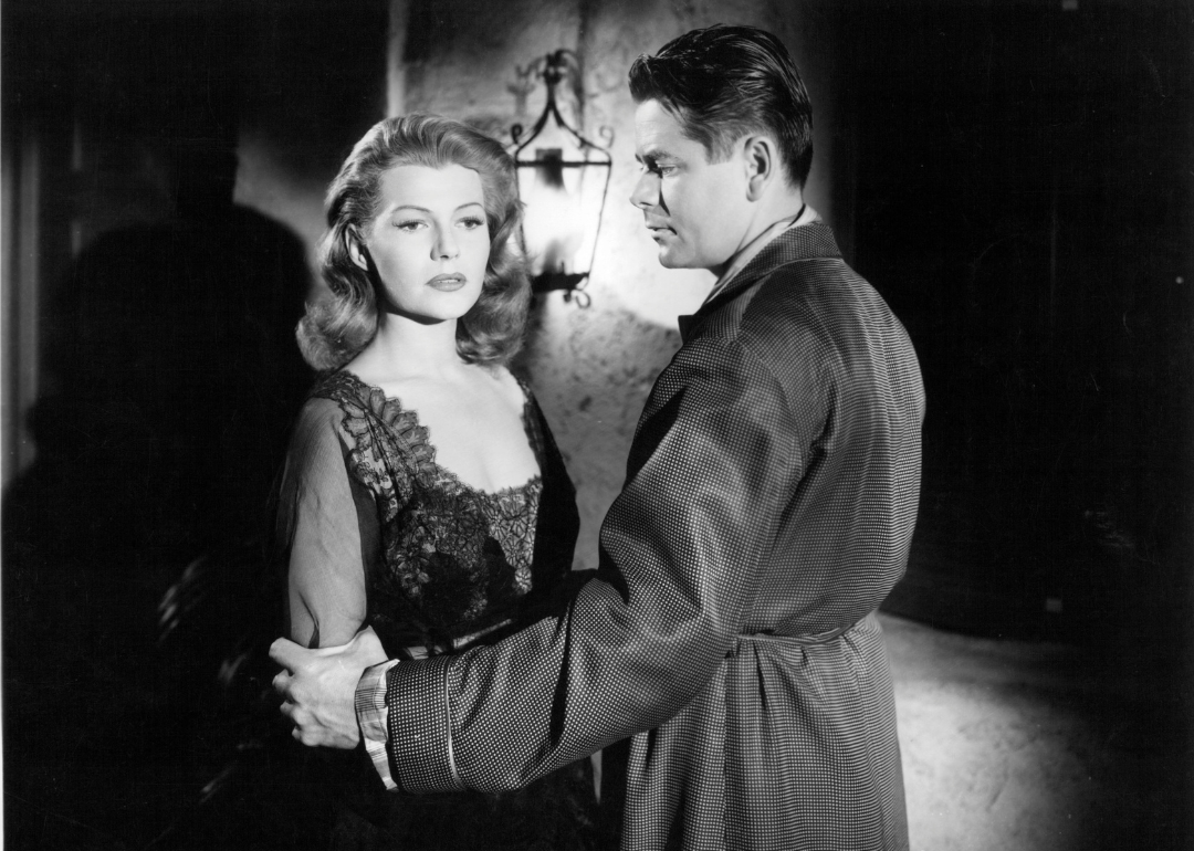 Rita Hayworth with Glenn Ford in 'Affair In Trinidad.'