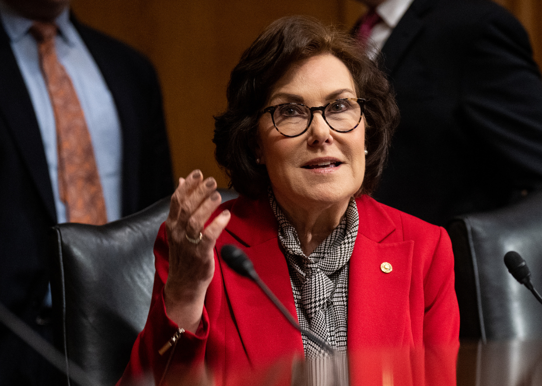 Senator Jacky Rosen speaks in a hearing.