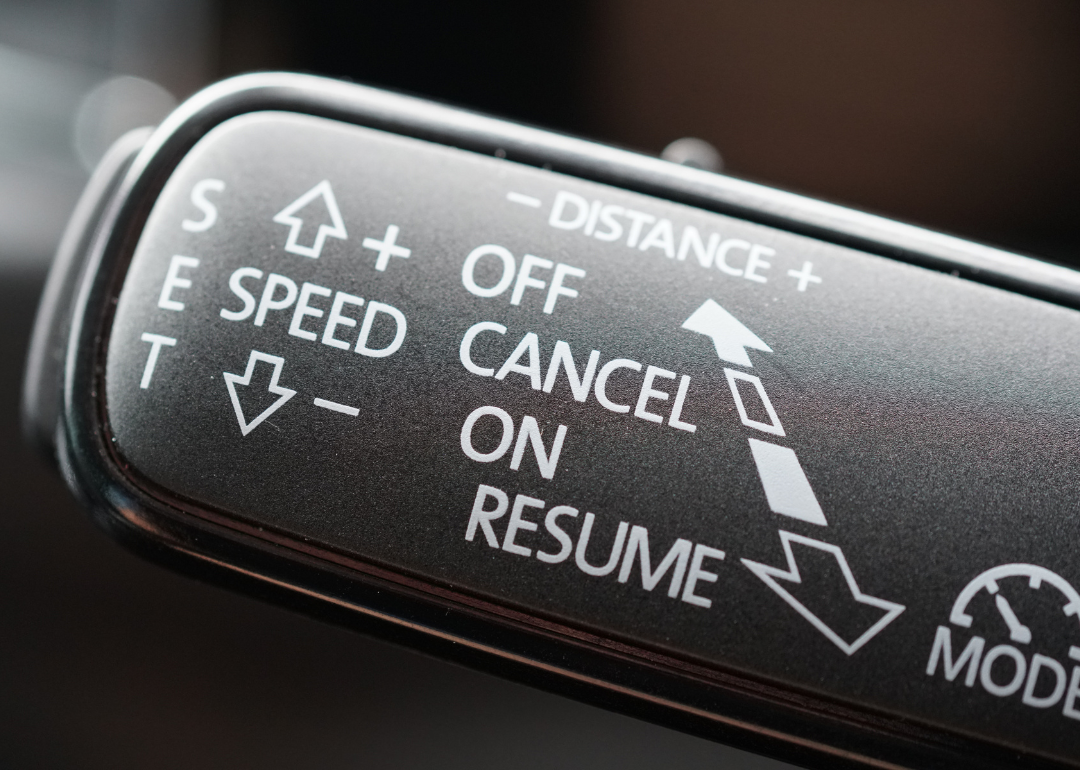 An adaptive cruise control lever.