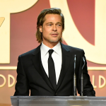 Brad Pitt accepts award