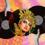 Editorial Illustration with Bollywood poster.