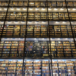 Interior of Beinecke Rare Book Library at Yale University
