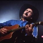 Country music singer/songwriter Garth Brooks performs at the MTSU Gym on January 1, 1991 in Nashville, Tennessee.
