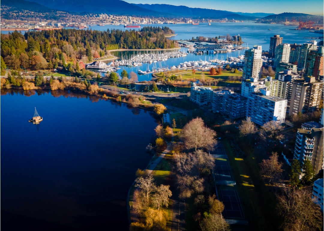 Aerial view of Vancouver, Canada