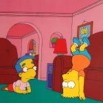  Original animation cels from 'The Simpsons' on display at the 'Get Inked With Homer' benefit at the Wonderful World Art Gallery on July 19, 2007 in Culver City, California.