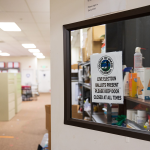 The interior of the Shasta County, California, elections office on August 16, 2023
