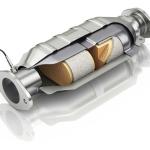 cross section of catalytic converter