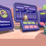 A still image from Distance Dash on Roblox that is one of a new breed of playful assessments, combining digital gaming and content knowledge. 