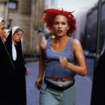 Actor Franka Potente in the 1998 thriller 'Run Lola Run.'