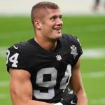Carl Nassib of the Las Vegas Raiders