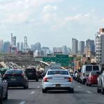 Traffic outside of New York City.
