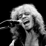 Musician Peter Frampton performs in concert at the Forum, December 7, 1976 in Inglewood, California.