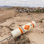 Historic low lake levels at Lake Mead's Echo Bay in Southern Nevada.