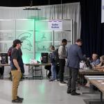 Students of Michigan State University voted early on October 24, 2024 in their campus in East Lansing, Michigan.