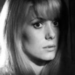Actor Catherine Deneuve on the set of the horror classic 'Repulsion.'