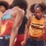 Dancers on Soul Train wear tie-dye tank tops with “Keep On Truckin’” slogans during episode 36 of the show, aired on October 28, 1972.