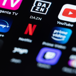 Various streaming service apps as seen on a smartphone's display