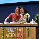 Antoni Porowski and Samin Nosrat speak onstage
