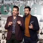 Jonathan Scott and Drew Scott pose during a premier reveal.