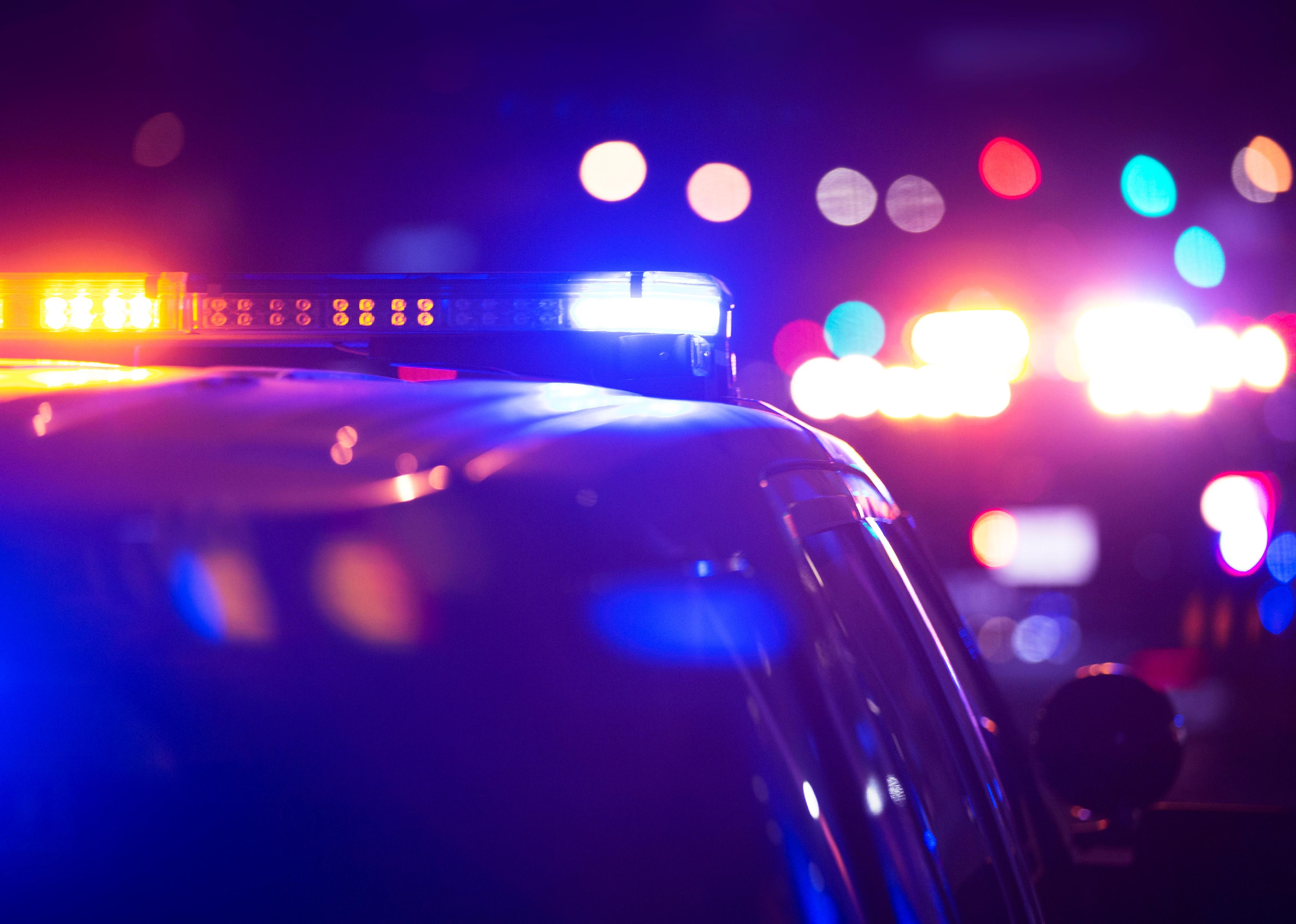 Police units responds to the scene of an emergency.
