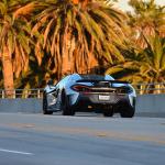 A McLaren on the Pacific Coast Highway in Malibu, California.