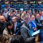 The New York Stock Exchange (NYSE) trading floor during Reddit's initial public offering (IPO) on March 21, 2024 in New York City.