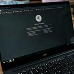 An incognito window of a browser opened on a laptop.