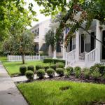 Pretty homes in a quaint neighborhood.