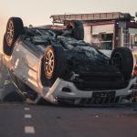 Emergency responders at a fatal car accident