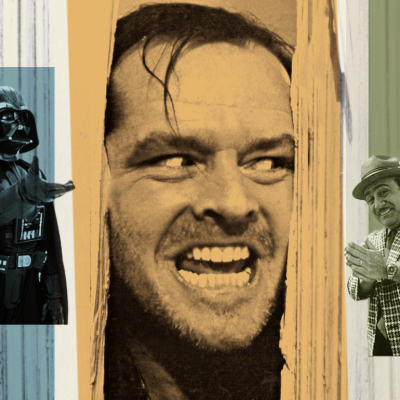 Photo illustration with David Prowse, Jack Nicholson and Danny DeVito.