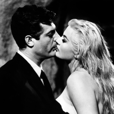 Marcello Mastroianni and Anita Ekberg in ‘La Dolce Vita’