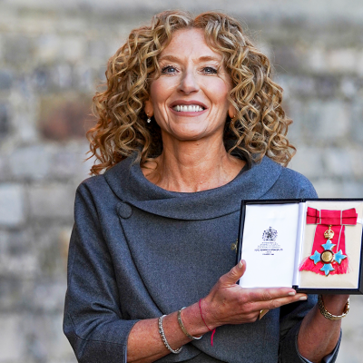 Kelly Hoppen after receiving an CBE (Commander of the Order of the British Empire) during an investiture ceremony at Windsor Castle.
