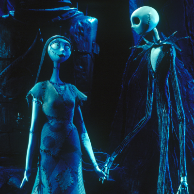 Sally and Jack Skellington in ‘The Nightmare Before Christmas’.