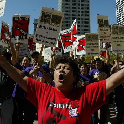  Cesar Chavez Day rally at Pershing Square in Los Angeles, California, in 2003