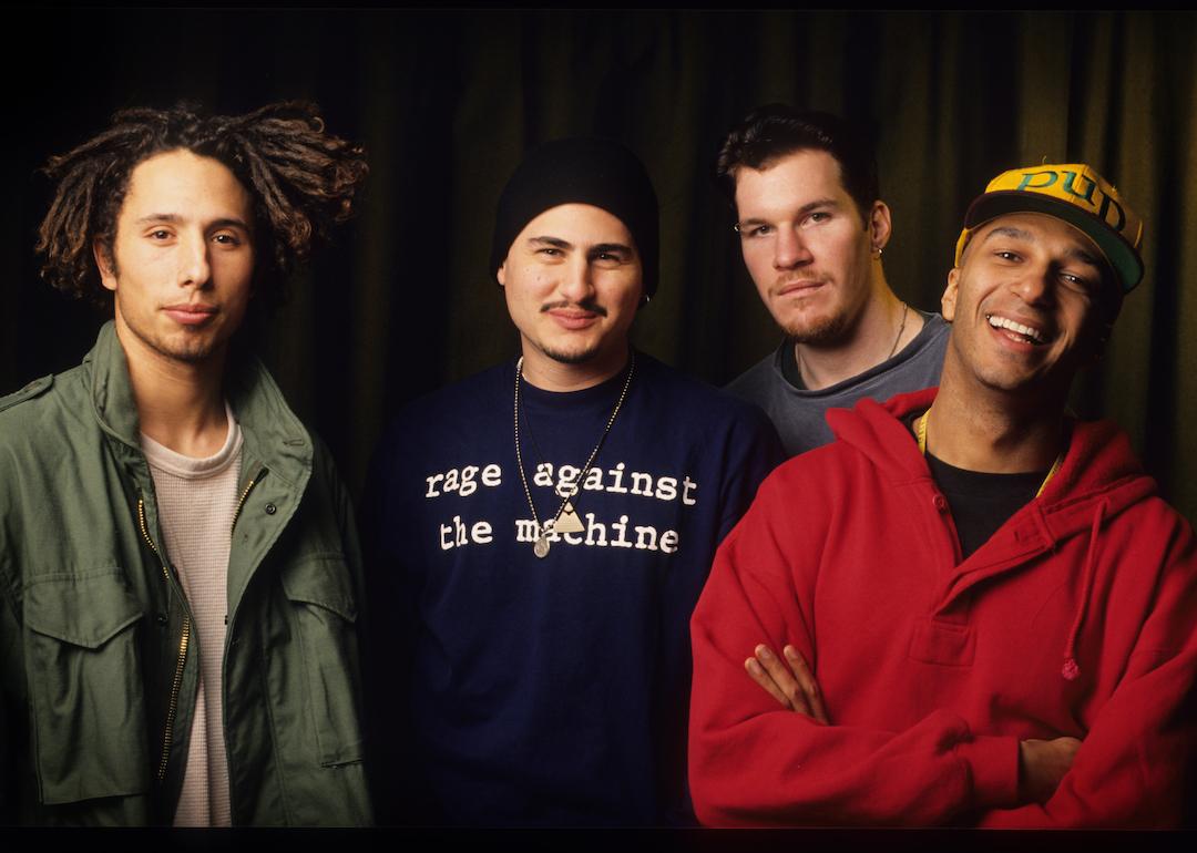 Rage Against The Machine, Zack De La Rocha, Tim Commerford, Brad Wilk, Tom Morello, Vaartkapoen (VK), Brussels, Belgium, 06/02/1993. 