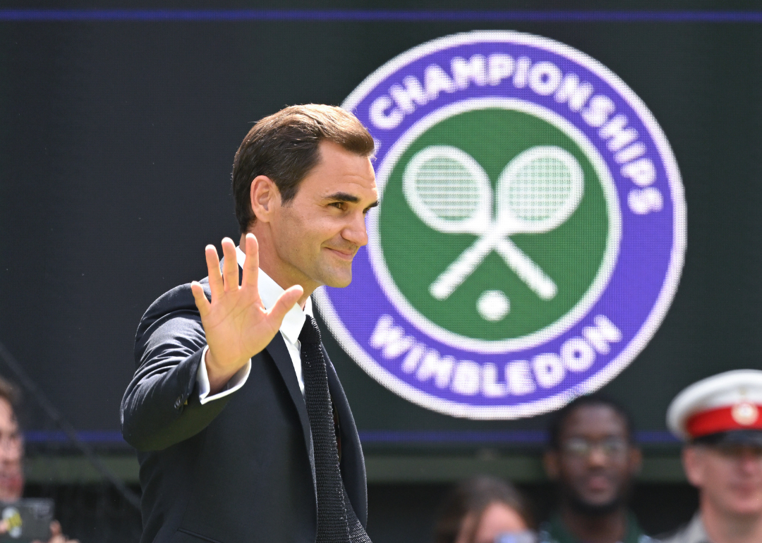 Roger Federer at Wimbledon 2022