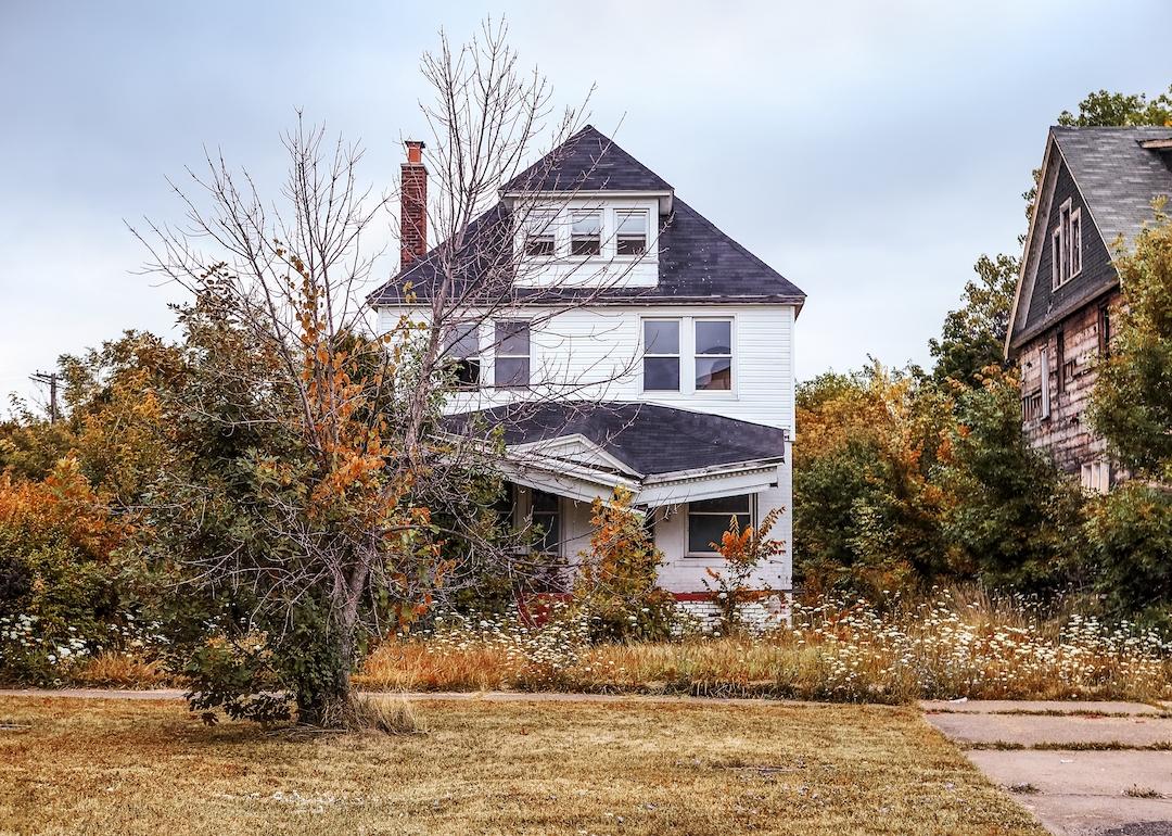 An abandoned home in Detroit, Michigan.
