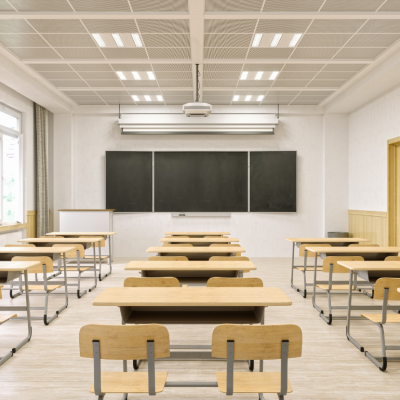 An empty classroom