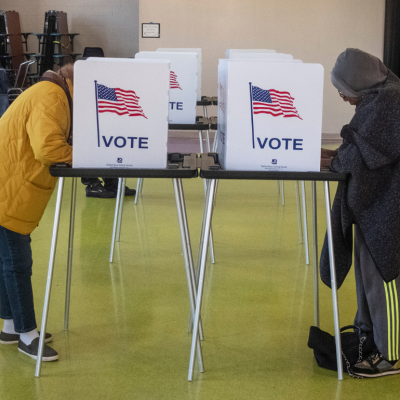 Voters cast their ballots at a polling station in Detroit. Americans made their ways to the polls on Tuesday, November 8, 2022, to vote in the heated midterm elections.