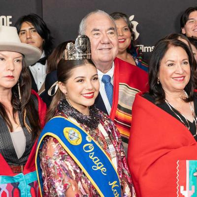 Members of Osage Nation attend premiere of the movie Killer os the Flower Moon at Alice Tully Hall in New York  