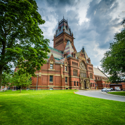 The Harvard Memorial Hall, at Harvard University, in Cambridge, Massachusetts.