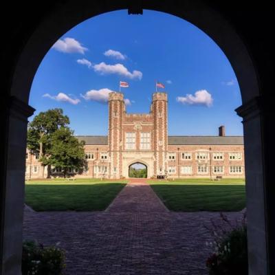 Building on the campus of Washington University in St. Louis.