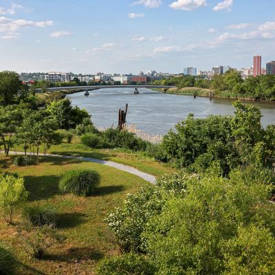 A view of the Wilmington riverfront area in Delaware.