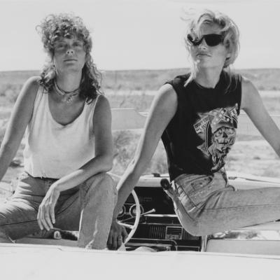 Actors Susan Sarandon and Geena Davis in the film 'Thelma and Louise.'